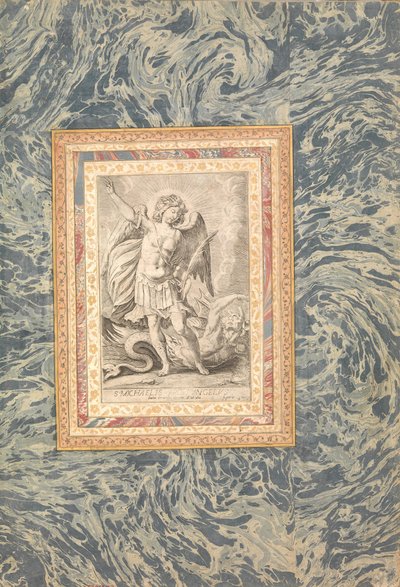 San Miguel, el Arcángel, folio del Álbum Bellini, ca. 1600 de Unbekannt
