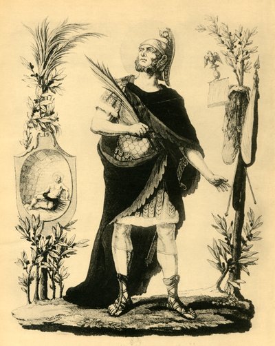 San Napoleón Oficial Romano, Mártir, principios del siglo XIX de Unbekannt