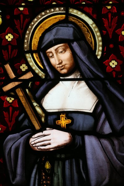 Iglesia de San Pablo. Vidriera. Juana Francisca de Chantal (Jeanne de Chantal, Jeanne Francoise Fremyot de Rabutin, baronesa de Chantal) de Unbekannt