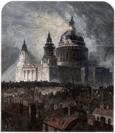 Catedral de San Pablo en el Día de Acción de Gracias, 1872 de Unbekannt