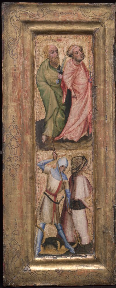 San Pedro y San Pablo, San Jorge y Santiago el Mayor, c. 1424 de Unbekannt