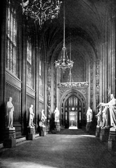 Salón de San Esteban, Palacio de Westminster, Londres, c. 1905 de Unbekannt