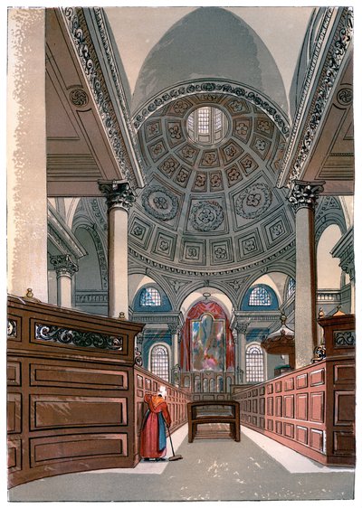 San Esteban, Walbrook, c1850 de Unbekannt