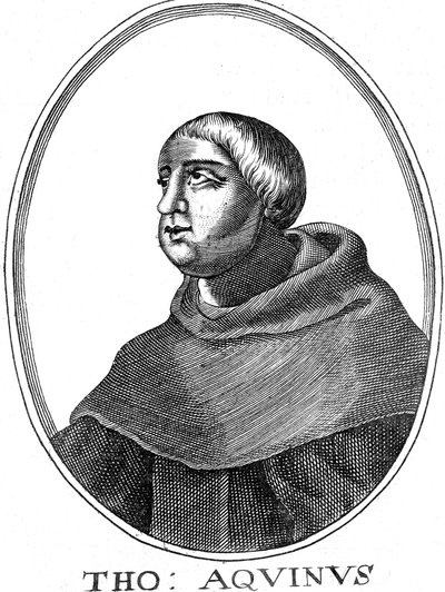Santo Tomás de Aquino c1225-1274, filósofo y teólogo italiano de Unbekannt
