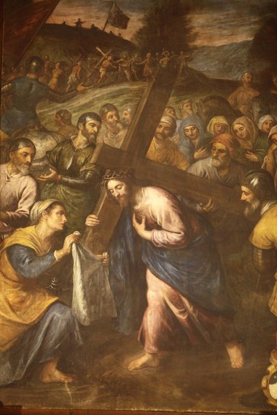 Santa Verónica y Jesús cargando su cruz, Tricase, Italia de Unbekannt