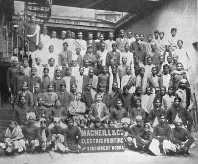 Personal de Macneill & Co. Imprenta y papelería, Calcuta de Unbekannt