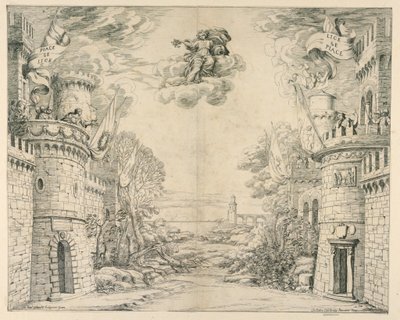 Escenografía para Il Trionfo della Pietà de Unbekannt