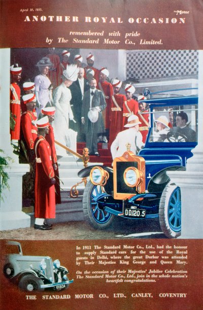 Anuncio de coche Standard, 1935 de Unbekannt