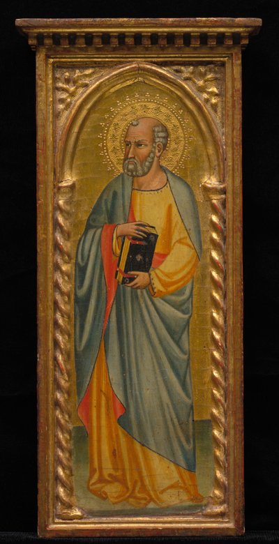 Santo de pie y Santo con capa roja, par, finales del siglo XIX - principios del siglo XX de Unbekannt