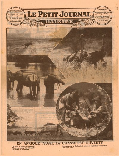 Inicio de la temporada de caza africana, 1931 de Unbekannt