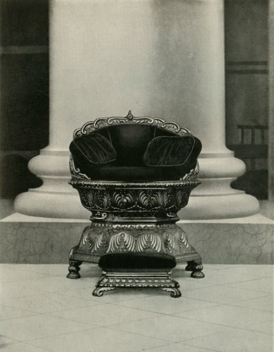 Asiento estatal de Tippu Sultan en la Casa de Gobierno, 1925 de Unbekannt