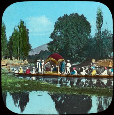 Barcaza estatal en el Canal del Manzano, India, finales del siglo XIX o principios del siglo XX de Unbekannt