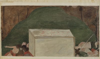 Estación de la Cruz No. 14: Jesús es colocado en su tumba, c. 1936 de Unbekannt