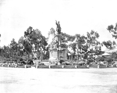 Estatua de Colón en el Paseo, Ciudad de México, México, c1900 de Unbekannt