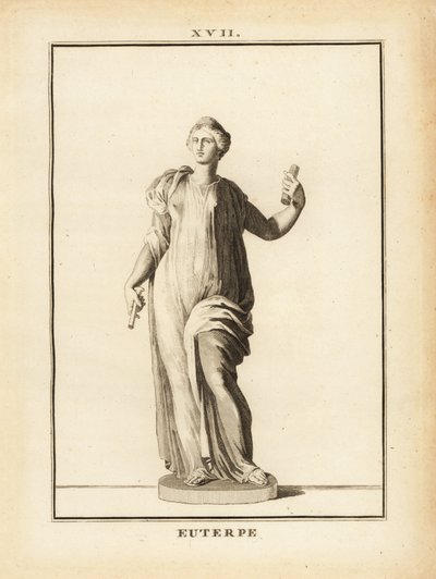 Estatua de Euterpe, musa de la música en la mitología griega de Unbekannt