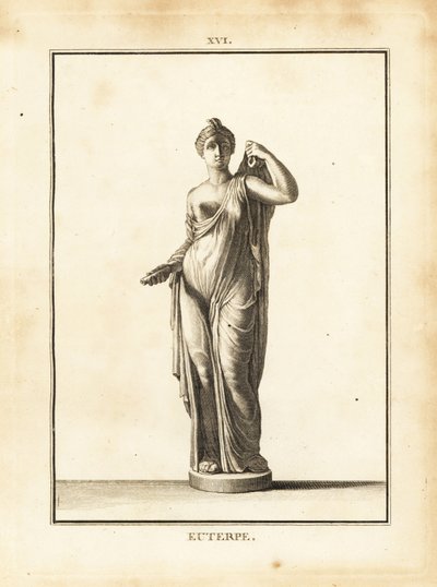 Estatua de Euterpe, musa de la música en la mitología griega de Unbekannt