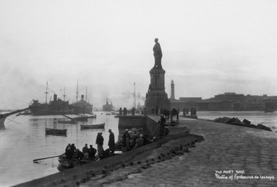 Estatua de Ferdinand de Lesseps, Puerto Saíd, Egipto de Unbekannt