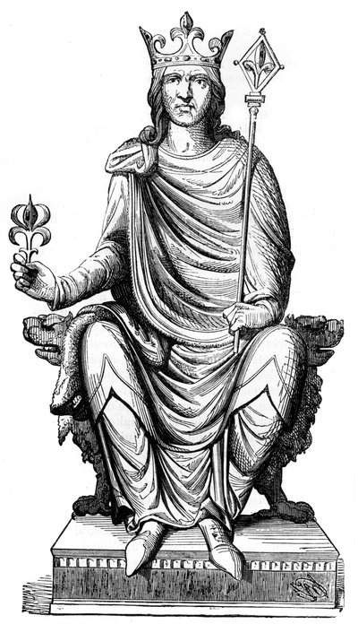 Estatua de Felipe Augusto, Rey de Francia, siglo XIII, 1882-1884 de Unbekannt