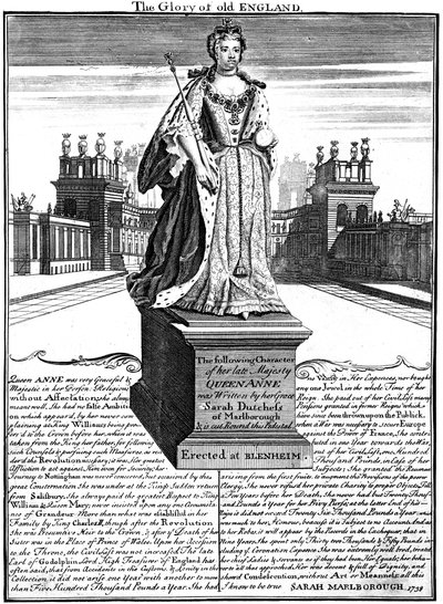 Estatua de la Reina Ana 1665-1714, Palacio de Blenheim, Oxfordshire de Unbekannt
