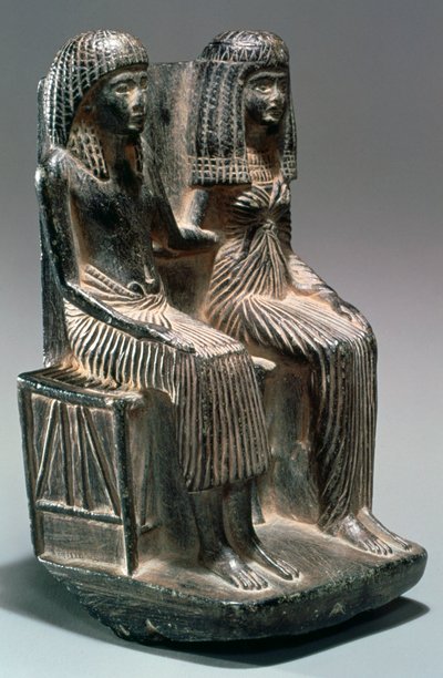 Estatua de un funcionario egipcio antiguo y su esposa, siglo XIII-XII a.C. de Unbekannt
