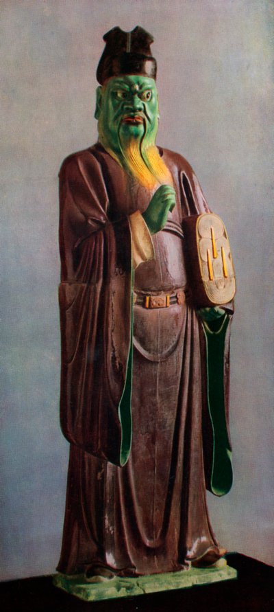 Estatuilla de un juez del infierno, chino, dinastía Ming media, siglo XV-XVI, 1925 de Unbekannt