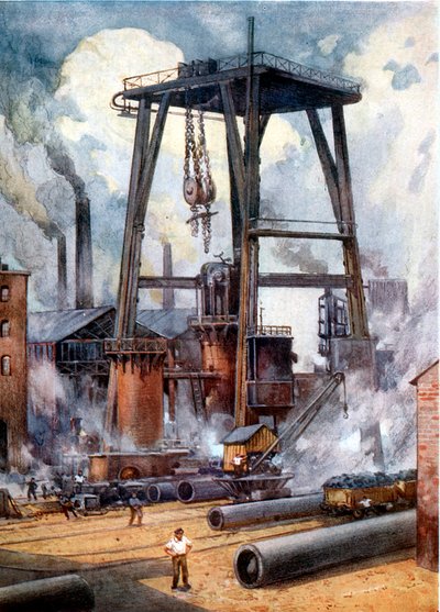 Fábrica de acero c. 1925 de Unbekannt