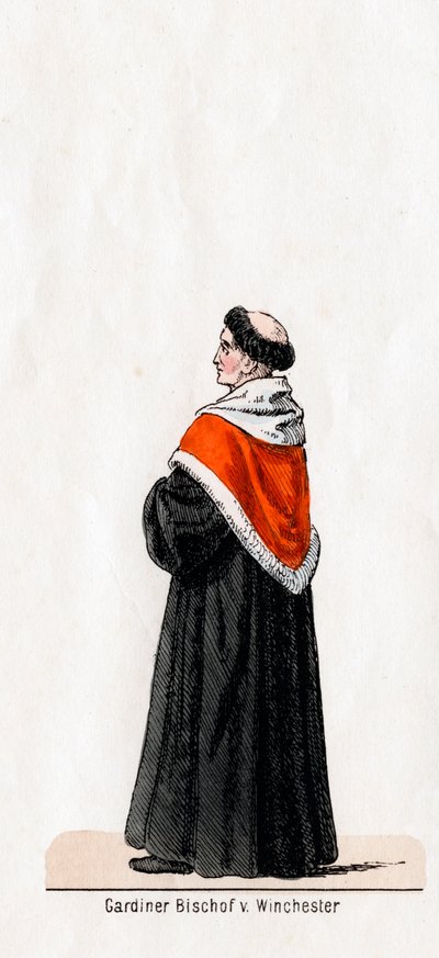 Stephen Gardiner, diseño de vestuario para la obra de Shakespeare, Enrique VIII de Unbekannt