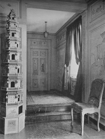 Escaleras que conducen del vestíbulo a la puerta del comedor, casa de la Sra. WK Vanderbilt, Nueva York, 1924 de Unbekannt