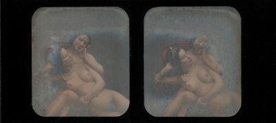 [Vista Estereográfica de Dos Mujeres Desnudas], 1840s de Unbekannt