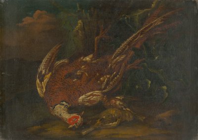 Naturaleza muerta con gallina de Guinea de Unbekannt