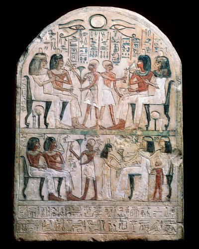 Estela de piedra con un relieve, Egipto Antiguo, 156 a.C. de Unbekannt