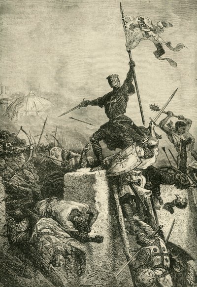 Asalto a Constantinopla por Balduino, conde de Flandes, 1204 de Unbekannt