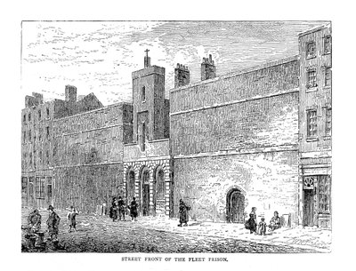 Frente de la calle de la prisión de Fleet, 1878 de Unbekannt