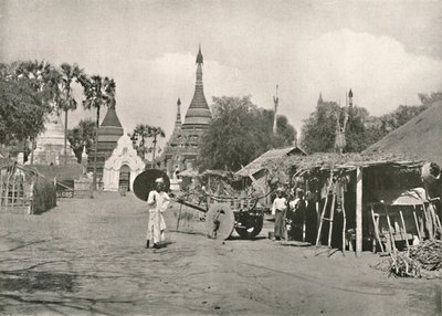 Escena de calle, Bhamo, 1900 de Unbekannt
