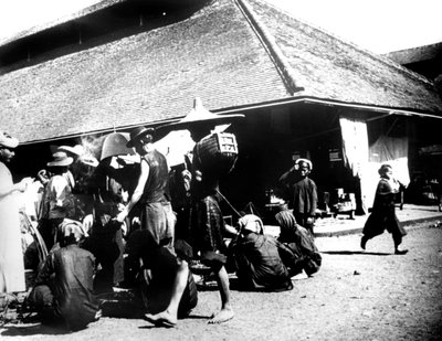 Escena callejera, Saigón, 1900 de Unbekannt
