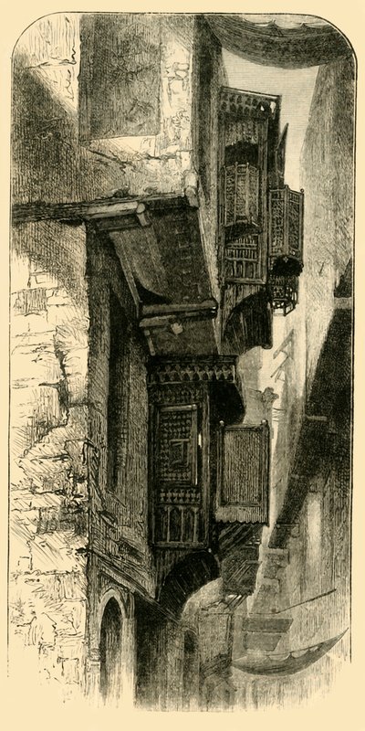 Calle en El Cairo, 1881 de Unbekannt