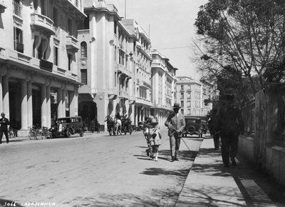 Escena callejera, Casablanca, Marruecos de Unbekannt