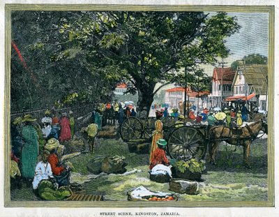 Escena de calle, Kingston, Jamaica de Unbekannt