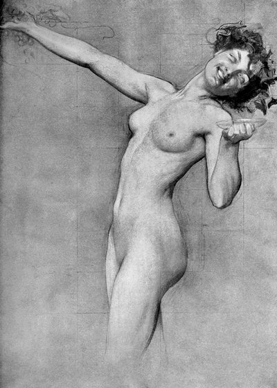 Estudio para La Mañana de la Vendimia, por Herbert James Draper, 1899 de Unbekannt
