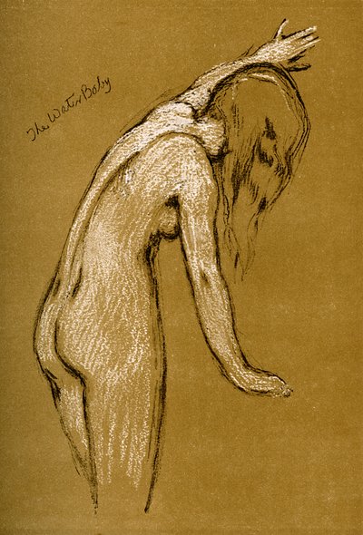 Estudio para El bebé de agua, 1900 de Unbekannt