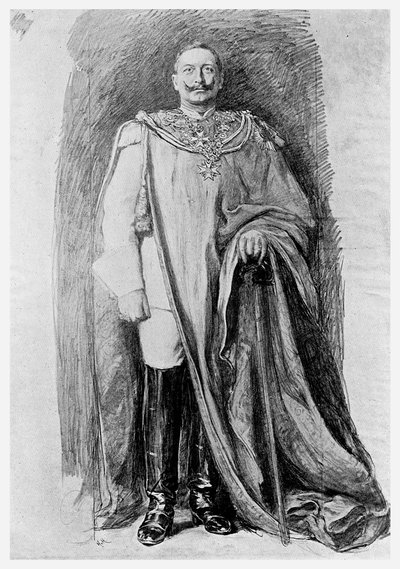 Estudio para el retrato en esmalte del Emperador Guillermo II de Alemania de Unbekannt