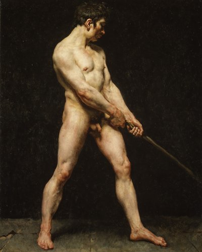 Estudio de un hombre desnudo, ca. 1810-20 de Unbekannt