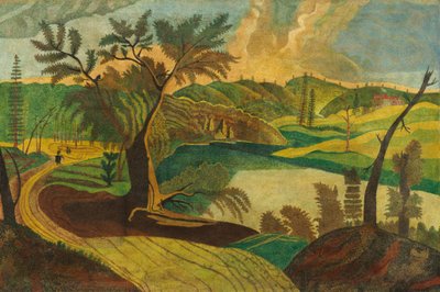 Paisaje estilizado, segunda mitad del siglo XIX de Unbekannt