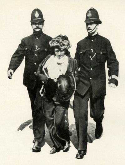 Sufragista siendo arrestada, c1910, 1947 de Unbekannt