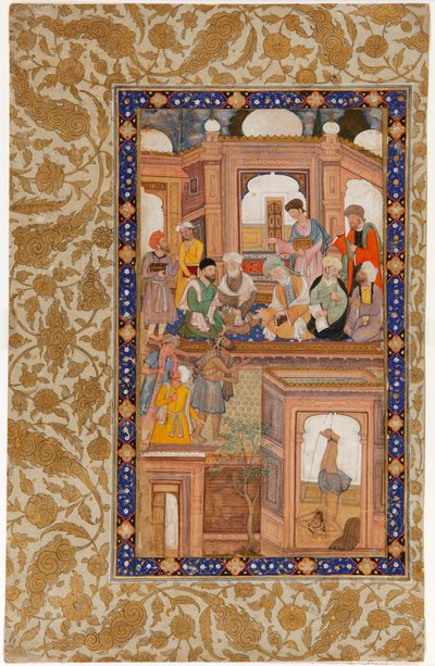 Reunión sufí en el Nafahat al-Uns de Jami de Unbekannt
