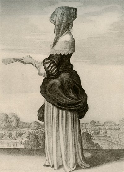 Verano - Vestido de verano habitual de una dama inglesa, reinado de Carlos I, c1620-1640, 1937 de Unbekannt