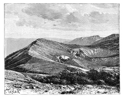Cima del Monte Irazú, Costa Rica, c1890 de Unbekannt