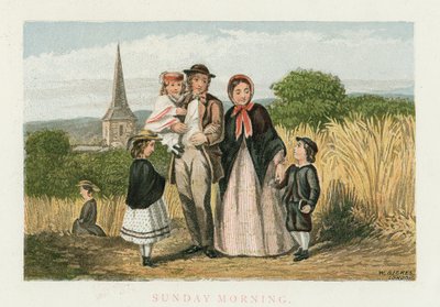 Mañana de domingo, c. 1880 de Unbekannt