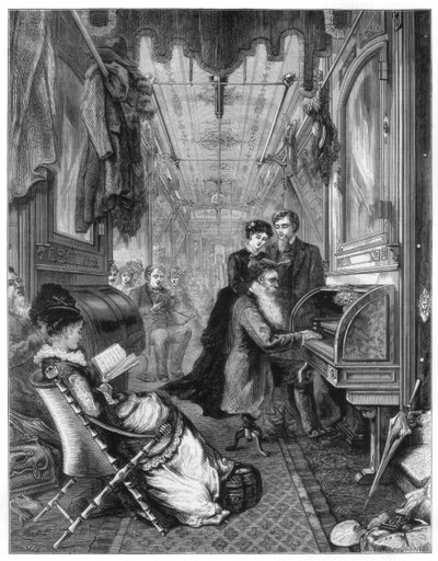 Domingo en el Ferrocarril Union Pacific, EE.UU., 1875 de Unbekannt