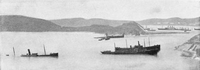 Barcos japoneses hundidos, Guerra Ruso-Japonesa, 1904-5 de Unbekannt
